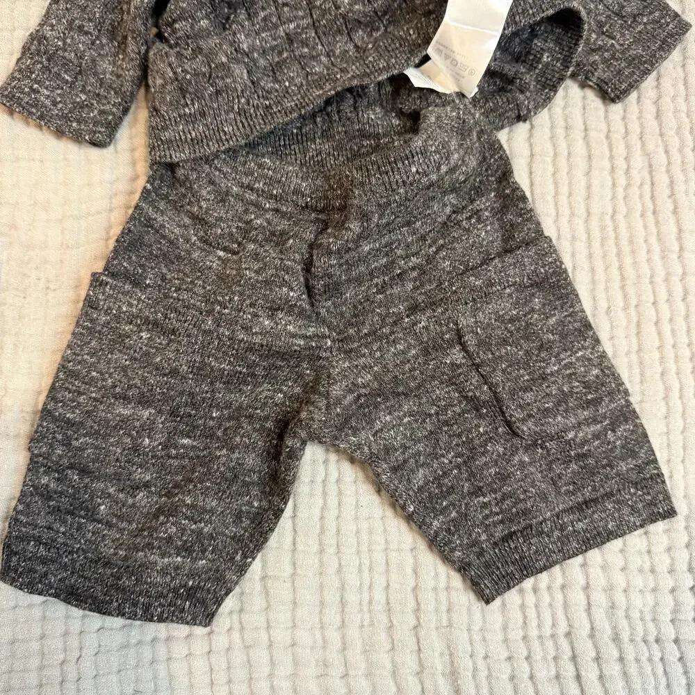 NWT Baby Gap Cable Knit Polo Sweater Outfit Boy 0-3 Months Collar Pants Henley